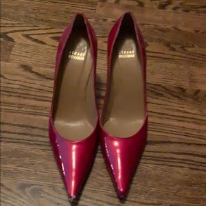 Gorgeous red patent Stuart Weitzman heels